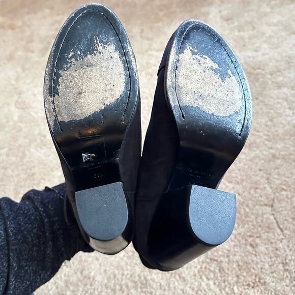 Rag & Bone Harrow Waxy Suede Gray High Heel Ankle Bootie 39.5 US 9.5 - Picture 6 of 8